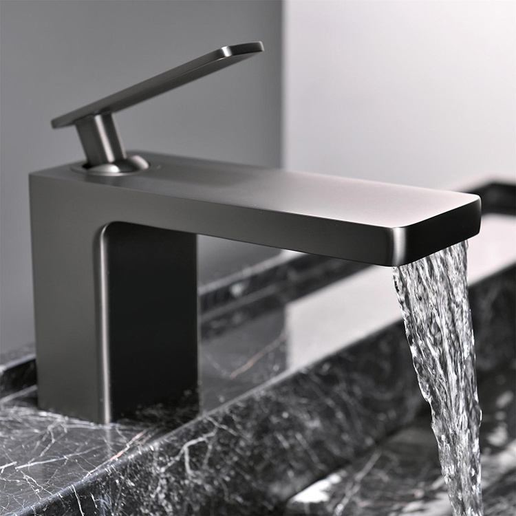 Hot and Cold Lavatory Faucet Waterfall Bathroom Basin Mixer Tap