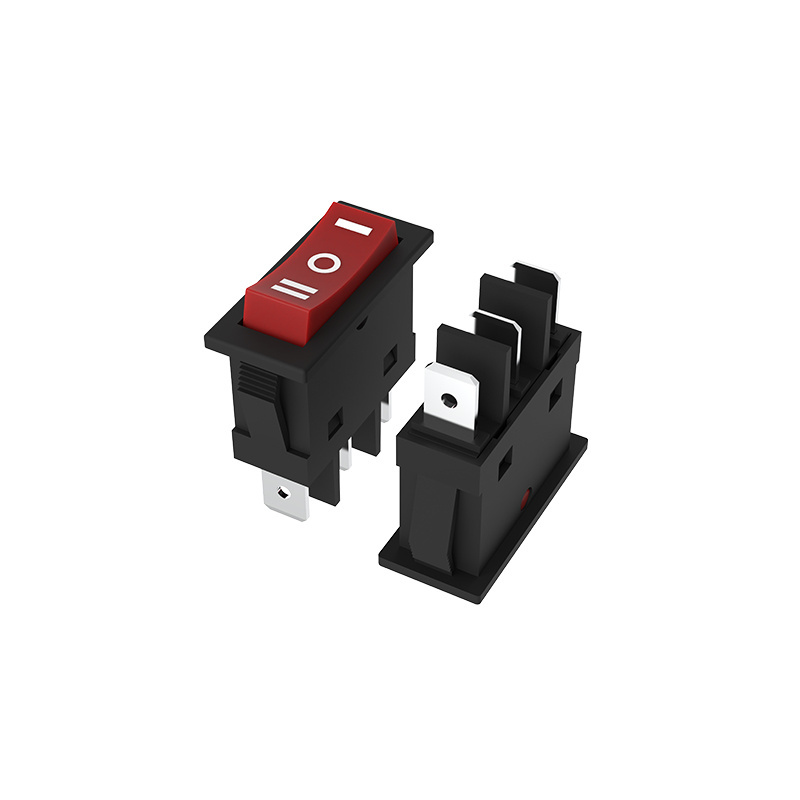 KCD3 Rocker Switch  20A  125V/250V ON-OFF-ON 3 Position 3 Pin Electrical equipment Power switch black