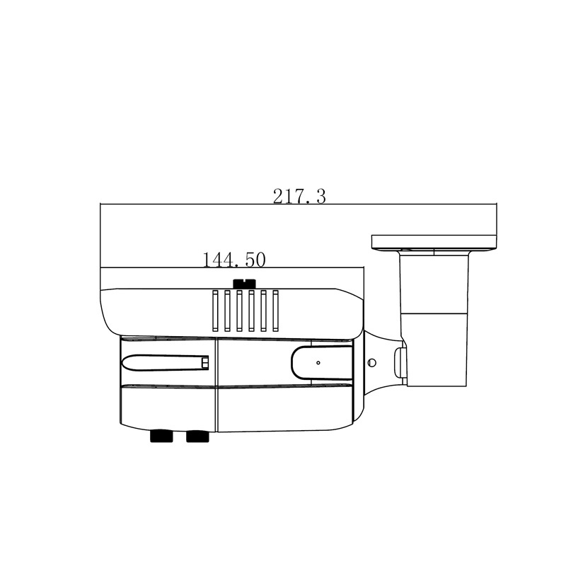 H.265/H.264 5.0MP Hi3516D+IMX326 waterproof bullet manual varifocal Lens day and night security ip CCTV Camera