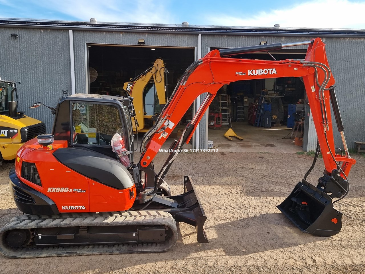 New Used Nearly New Japan Kubota Kx080-3s Excavators With Low Working Hours On Hot Sale