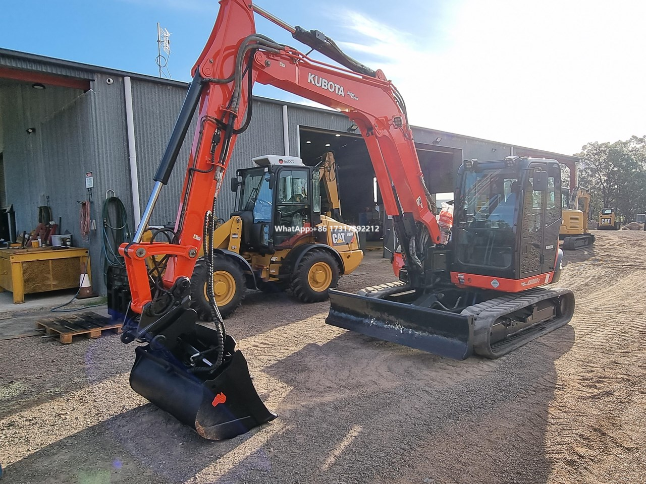 New Used Nearly New Japan Kubota Kx080-3s Excavators With Low Working Hours On Hot Sale