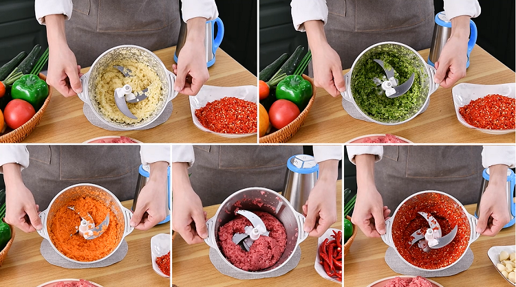 Cutter Fruits Vegetable Chopper Slicer Mini Meat And Grater 9 In 1 Multifunction 2L Electric Grinder Shredder Food Vegetables