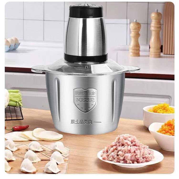 kitchen electric vegetable 10 blender multifunction 2l qt fruit processor, steel stainless food chopper/