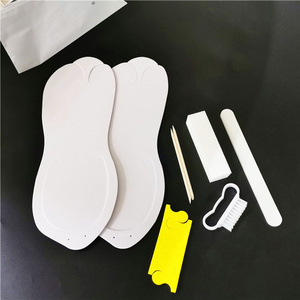 Foot salon Disposable Pedicure Kit 6 Pcs Washable Double Sided Board Nail Buffer File mini nail kit