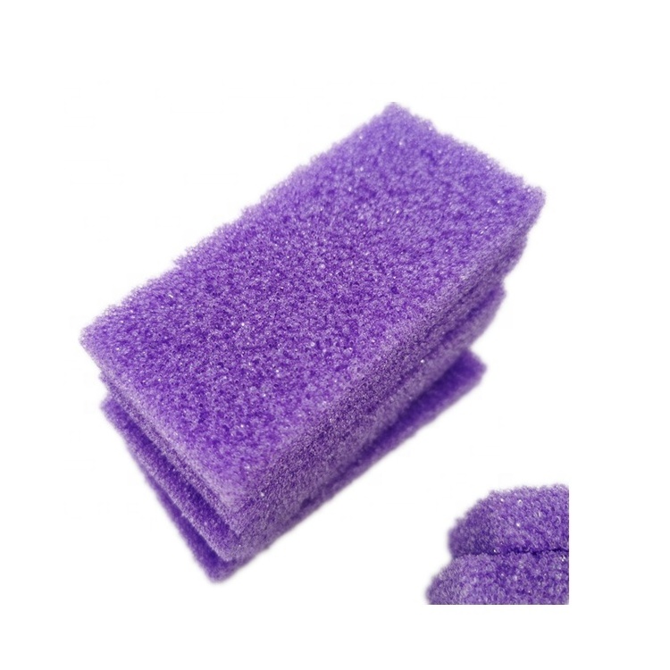 Pumice Stone for Feet Disposable Purple Foot Pedicure Scrubber Sponge Coarse Dead Skin Remover