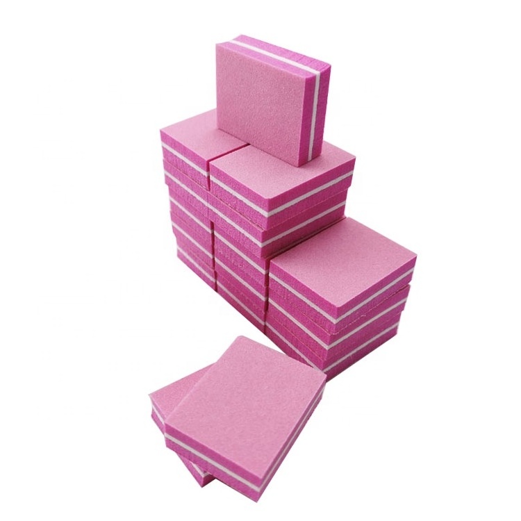 Manufacturer ODM White Nail Buffer Block Orange Mini Nail Sanding Block File For Salon Use Pink Mini Nail Sponge