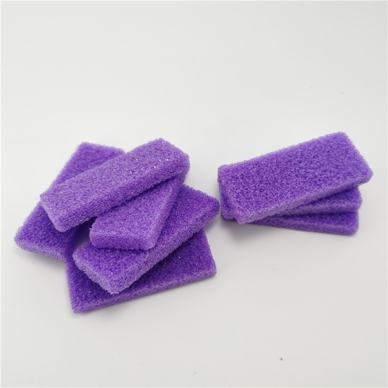 Pumice Stone for Feet Disposable Purple Foot Pedicure Scrubber Sponge Coarse Dead Skin Remover