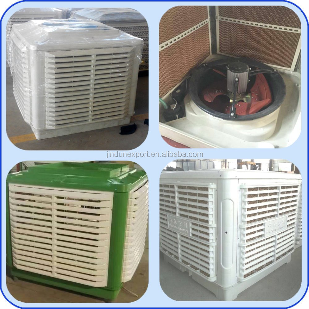 pedestal mounted water cooling Air Conditioner /Portable evaporative Air Cooler / greenhouse hot air exhaust cooler