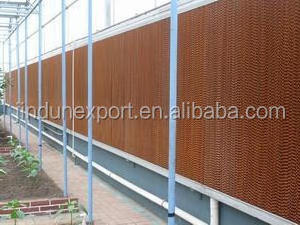 Cellulose honeycomb cooling pad / greenhouse water air cooler / poultry paper cooling pad