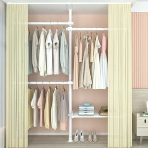 Factory wholesale Multipurpose Wardrobe System Modern Simple Open Wardrobe telescopic Portable Combination