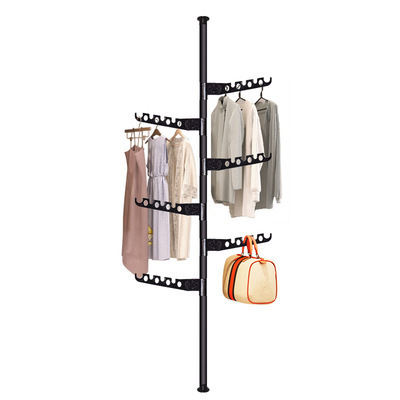 Multifunctional Folding Hanger Vertical Clothes Hanger Rack Floor Clothes Hanger Standing Coat Rack