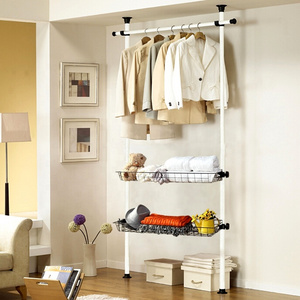 Portable Wardrobes Easy to disassemble Expandable Clothes bar rod Shelf Closet hot popular Assemble Portable Cabinet