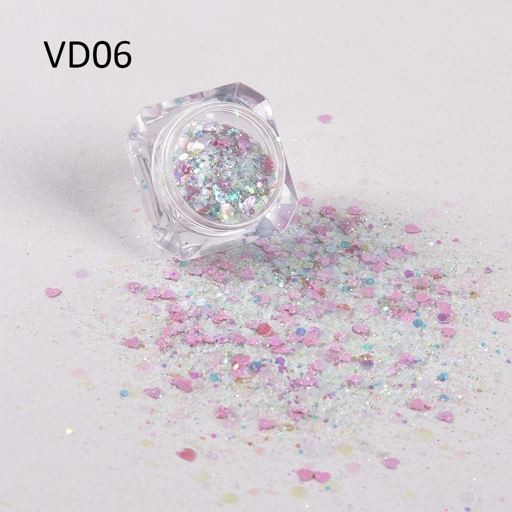 The latest Valentine's Day series decorations glitter pretty bulk craft glitter eco-friendly glitter