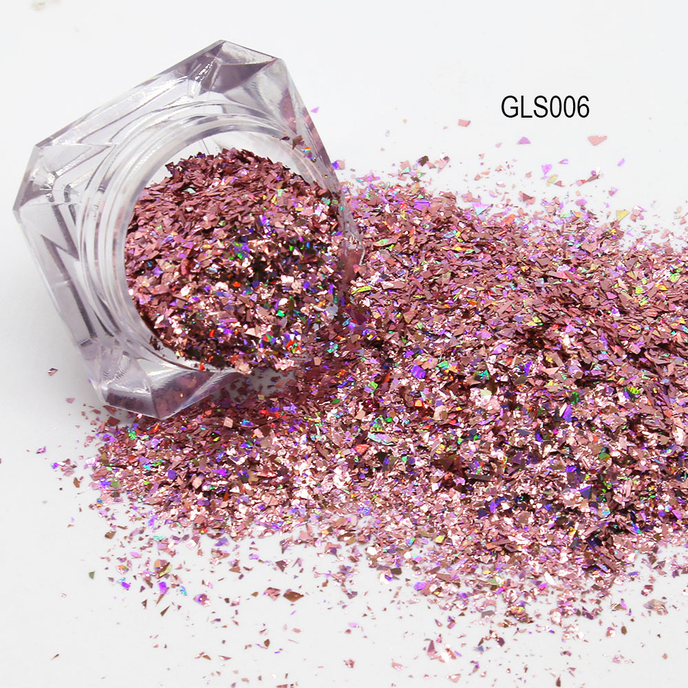 bulk polyester poly glitter flakes color shifting nail glitter gel fine craft