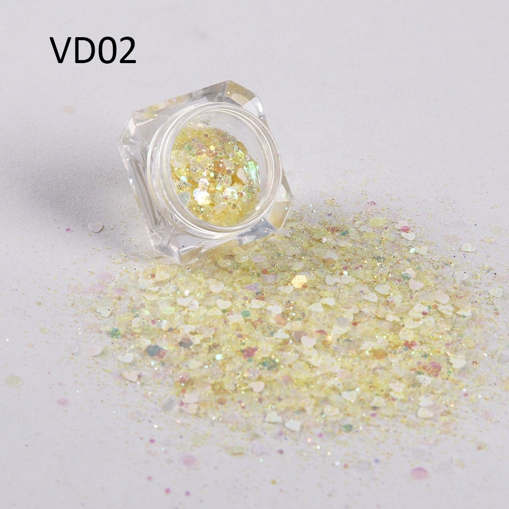 The latest Valentine's Day series decorations glitter pretty bulk craft glitter eco-friendly glitter