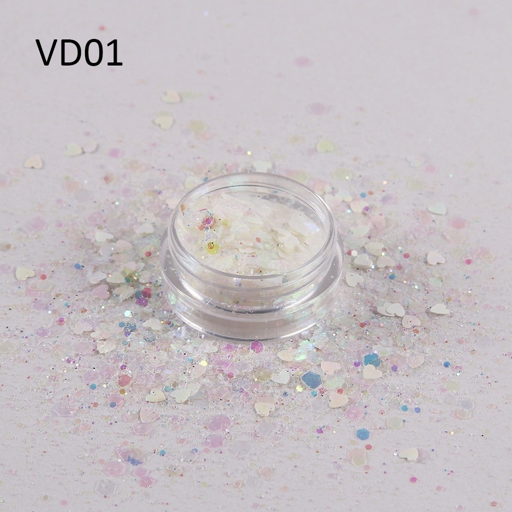 The latest Valentine's Day series decorations glitter pretty bulk craft glitter eco-friendly glitter