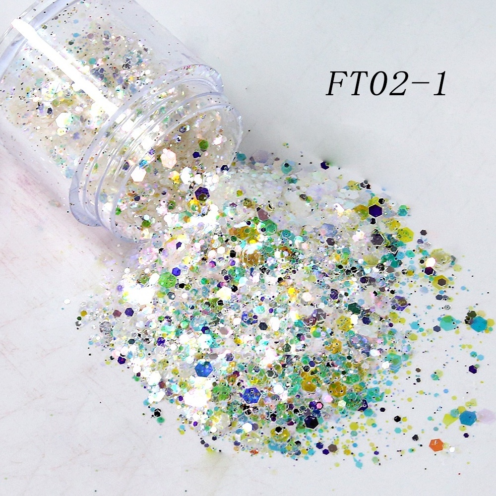 2023 top quality glitter wholesale bulk chunky cosmetic nail art opal red purple glitter