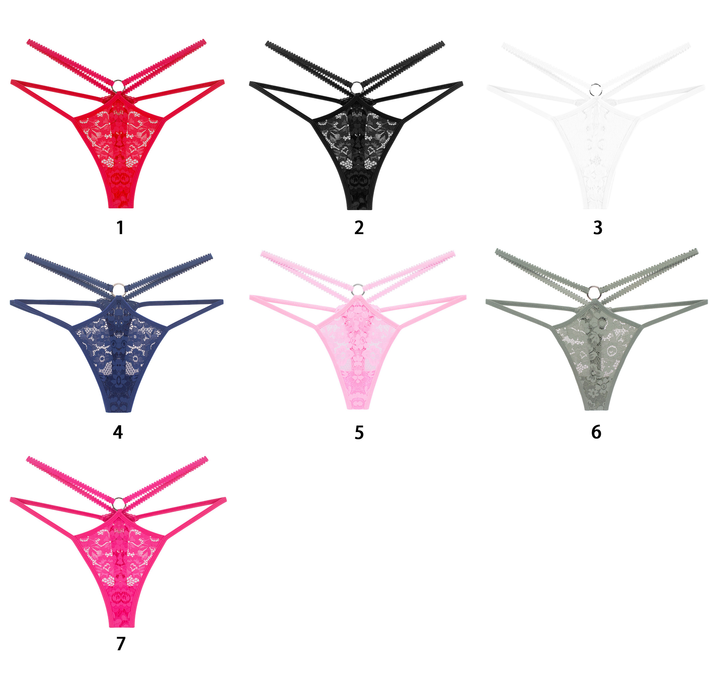 Comfortable Lace G-string Thong Panties Wholesale Thongs Women's T-back Sexy Underpants G String