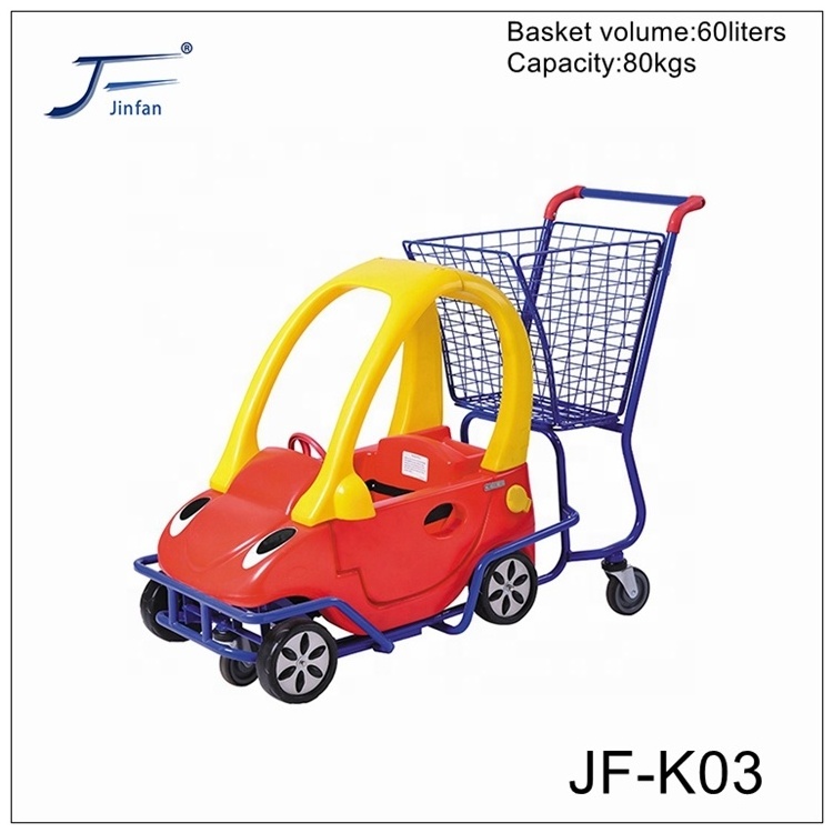 supermarket Shopping Mall Kids Children Plastic Trolley Car Baby Shopping Cart