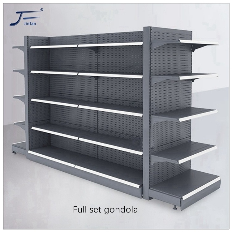 Customized Small Grocery Shelves Metal Store wall Shelves display stand