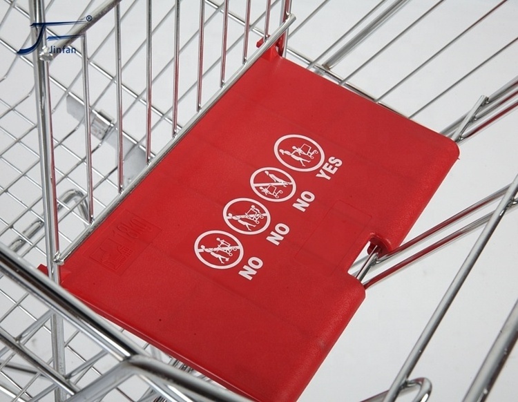 retail shop supermarket metal zinc plated shopping cart trolley customized by direct factory