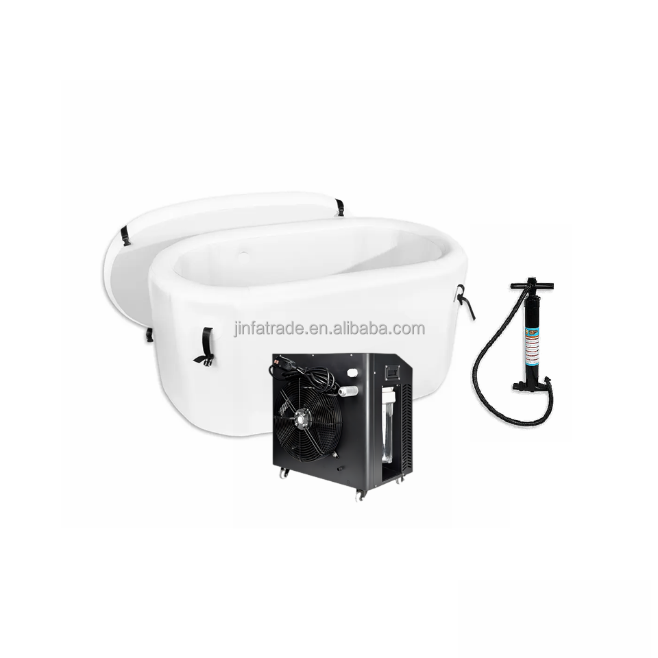 Inflatable Round Portable Ice Bath Tub Cold Plunge Fitness Barrel Tub