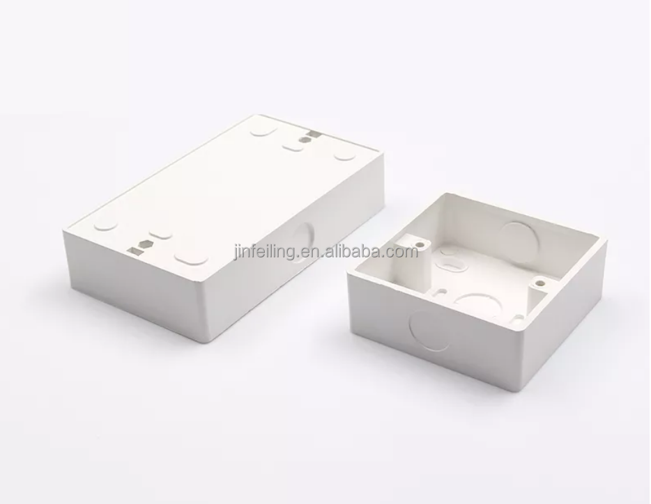 Available Sample High Quality White Light Wall Electrical Switch Cable Junction Box network switch box