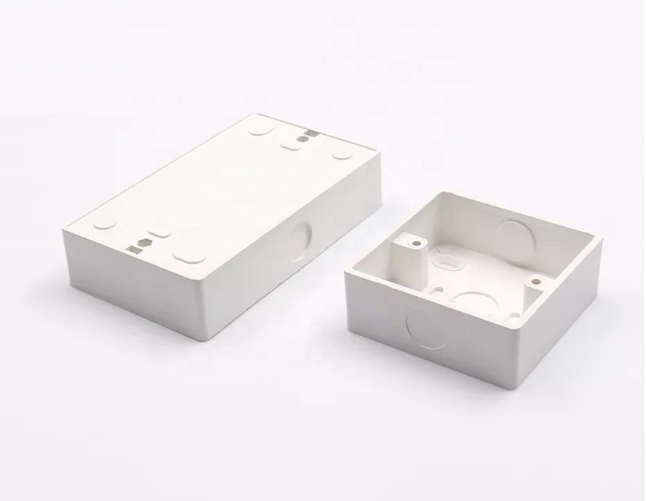 Available Sample High Quality White Light Wall Electrical Switch Cable Junction Box network switch box 86 switch box