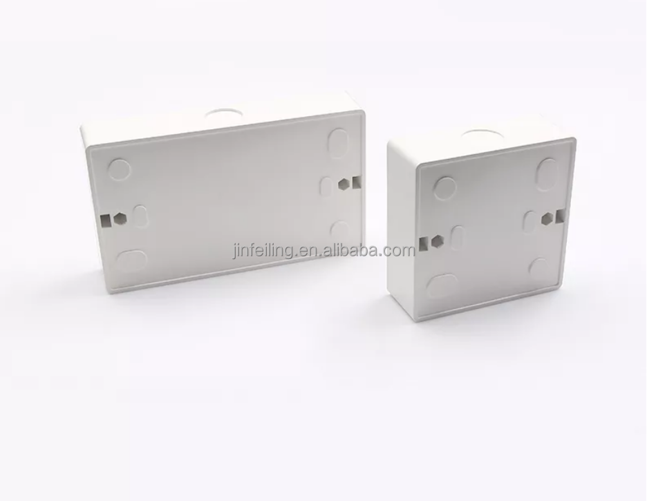 Available Sample High Quality White Light Wall Electrical Switch Cable Junction Box network switch box