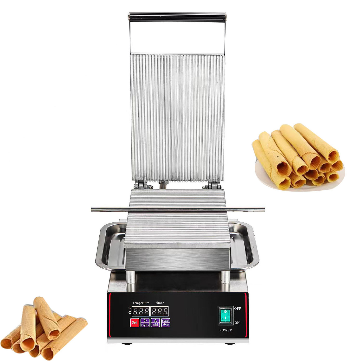 Commercial Ice Cream Cone Makers Machine Professional Electric egg roll machine maker / egg sausage roll machine