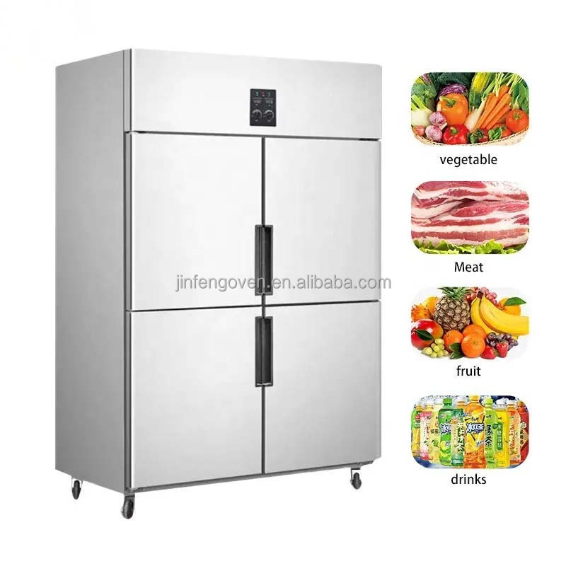 Cold storage four door freezer vertical / stainless steel commercial freezers / top-freezer refrigerators