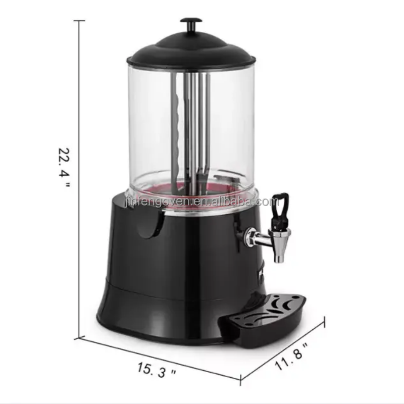 Commercial hot chocolate making machine milk drink dispenser / 10 liter chocolate dispensing machine