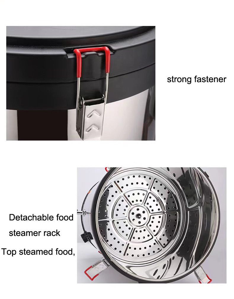 40L Stainless Steel Coffee Urn Electric hot water bolier milk tea drip Coffee Maker for coffee shop