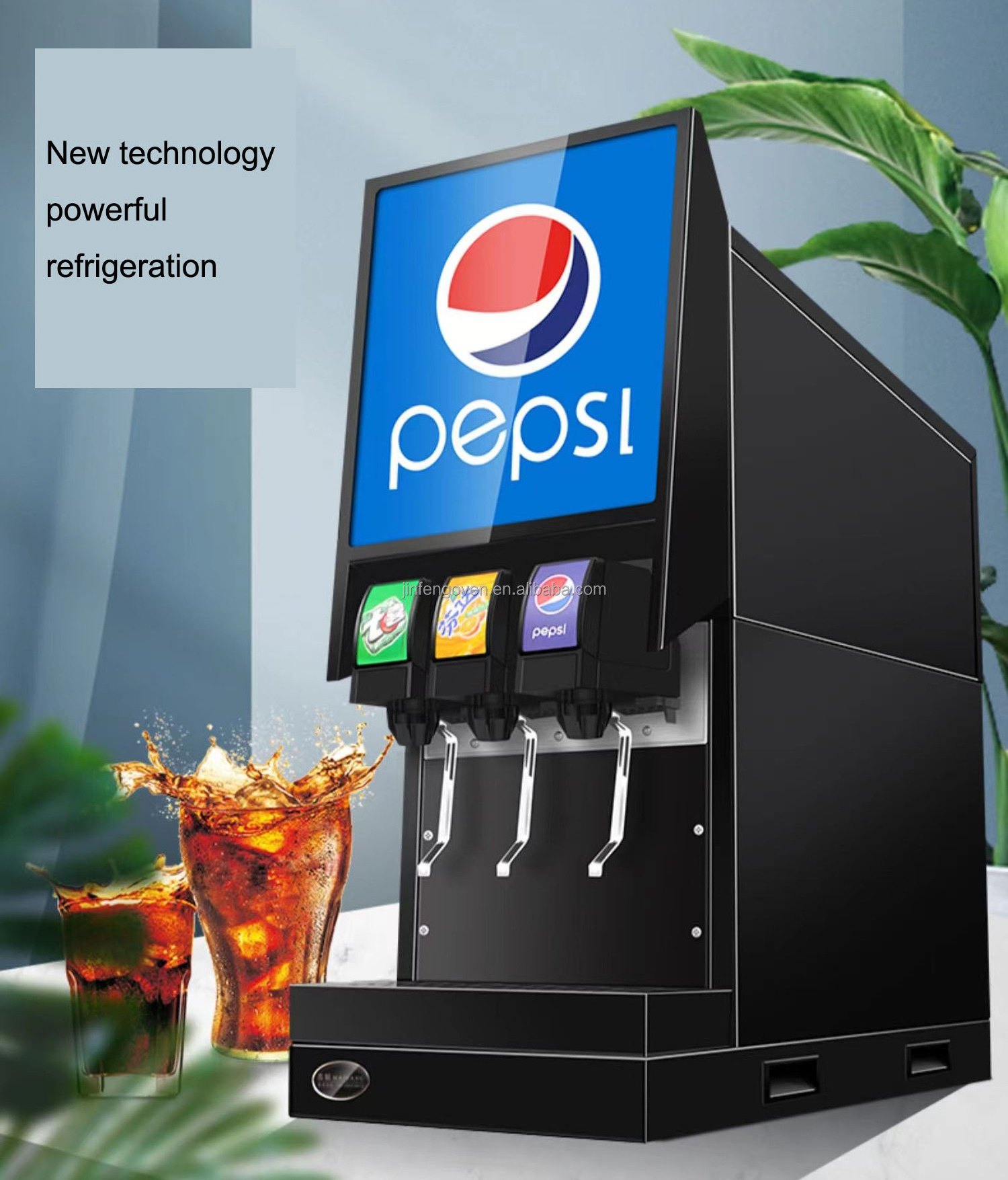 Restaurant Bar Beverage Mix pepsi drink dispenser, Automatic Cola Maker, soda bottle dispenser with 4 Valve