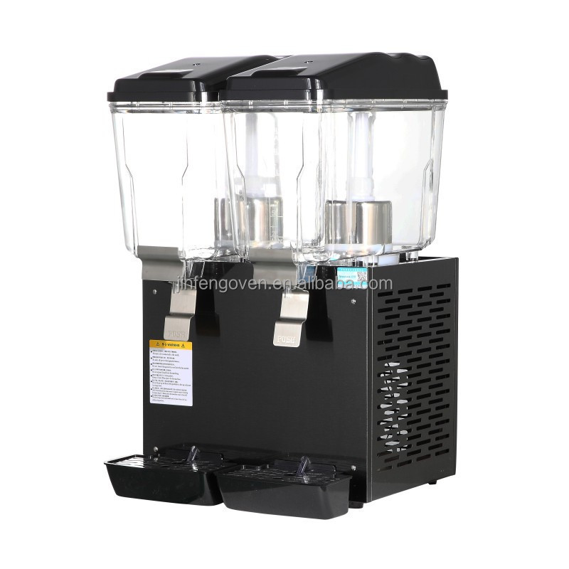 16L 32L restaurant commercial cold hot beverage dispenser / electric 2 tanks juice dispenser / beverage machine