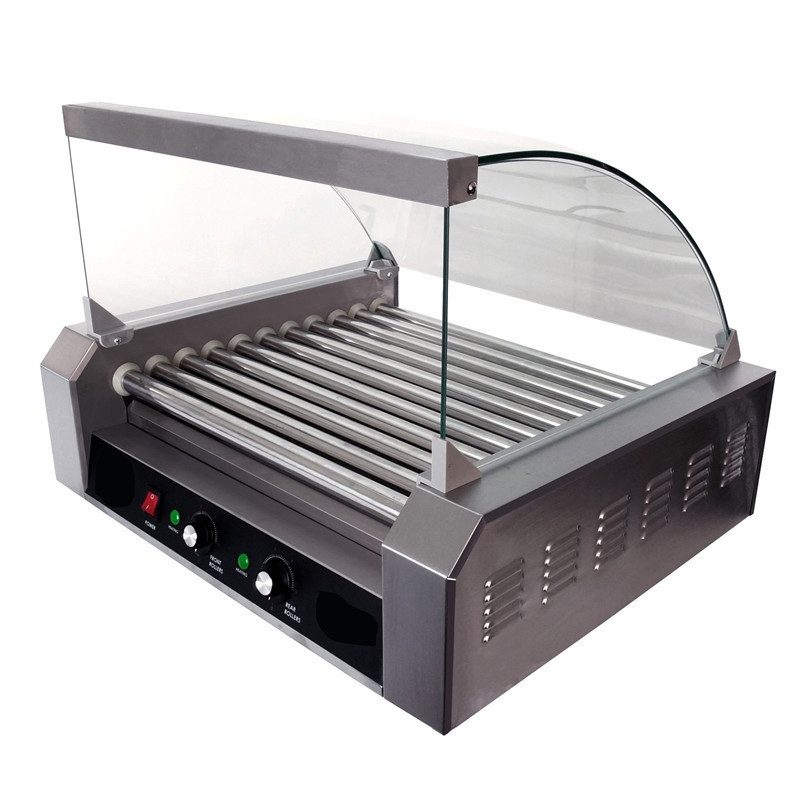 Snack Machine Restaurant Supplies Electric Hot Dog 7/9/11 Roller Grill / Hot Dog Machine Warmer