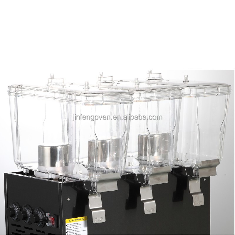 16L 32L restaurant commercial cold hot beverage dispenser / electric 2 tanks juice dispenser / beverage machine