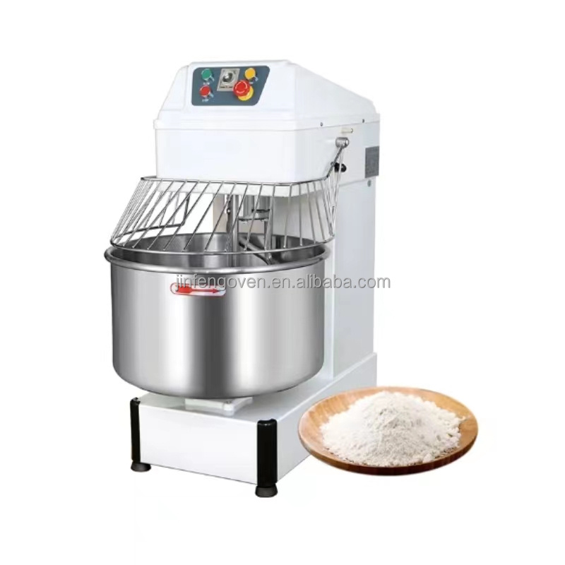 Industrial 70 litre dough mixer / pizza dough kneading machine / 50kg spiral dough mixer