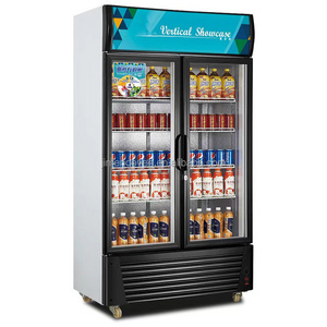 Commercial Beverage Display Fridge refrigerated showcase beverage beer vertical showcase for Supermarket