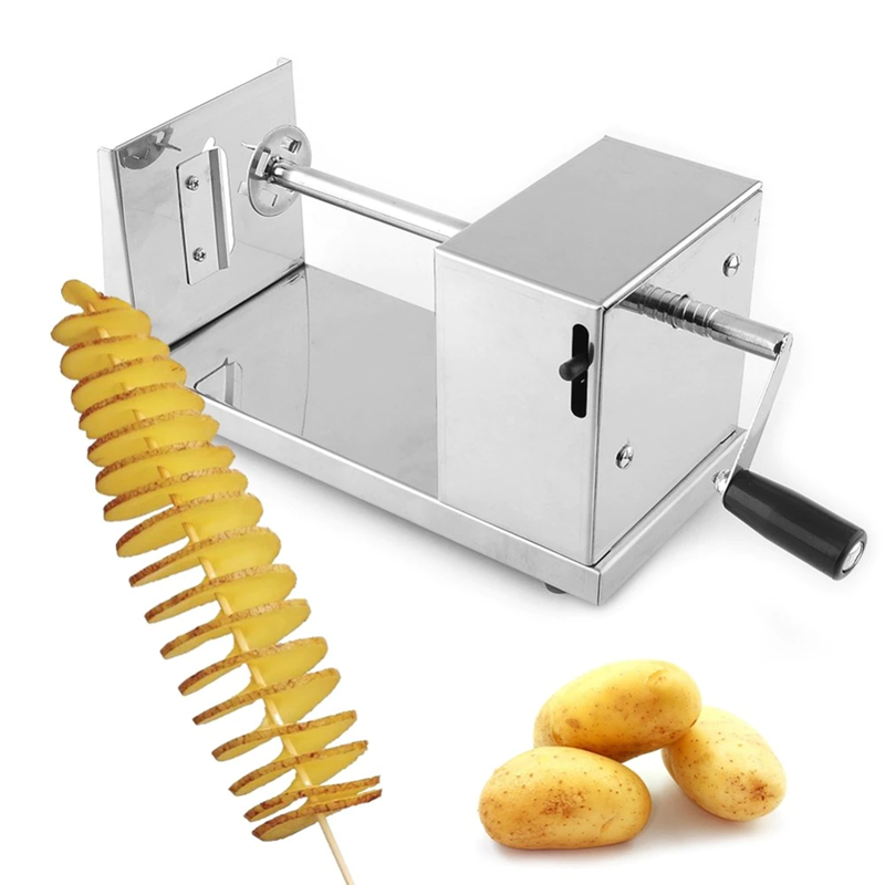 Professional manual potato spiral cutter / potato tower cutting machine / hand potato tower slicer