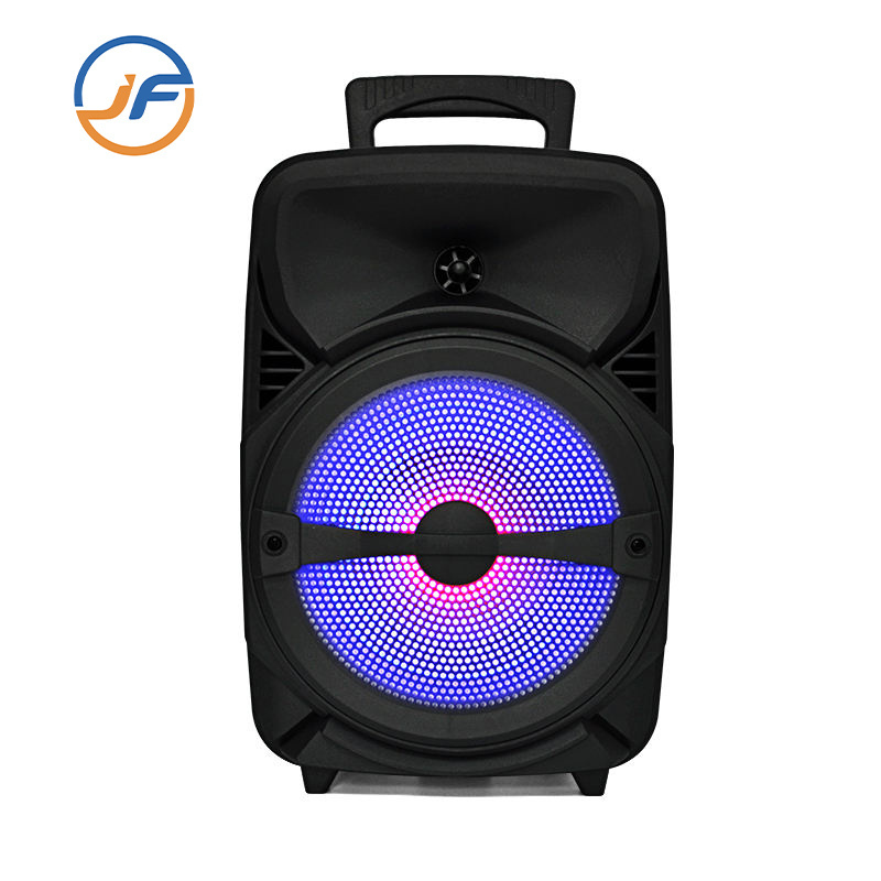 Factory Wholesale Mobile Speaker Blue Tooth 8 Inch Trolley Outdoor Party Portable Speaker With Led Display