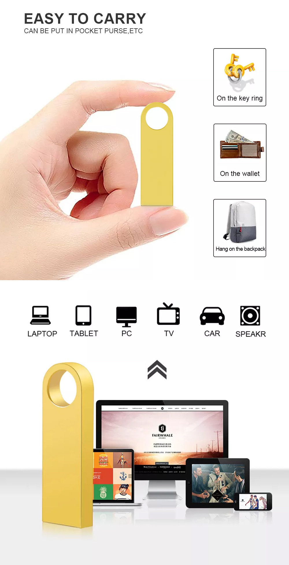 Factory 128G 64G USB Pen Drive 32G Memory U Disk 16G Memory Stick 8G USB Flash Drives 4G 2G 1G 512M USB 2.0 3.0 Pendrive