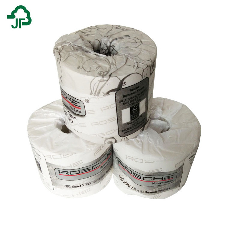 High Quality Soft And White Poly Bag Packing Toilet Paper