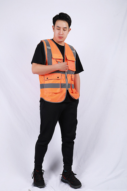 2024 men High quality hi vis vest Warm and thickened High Visibility vest OEM ODM