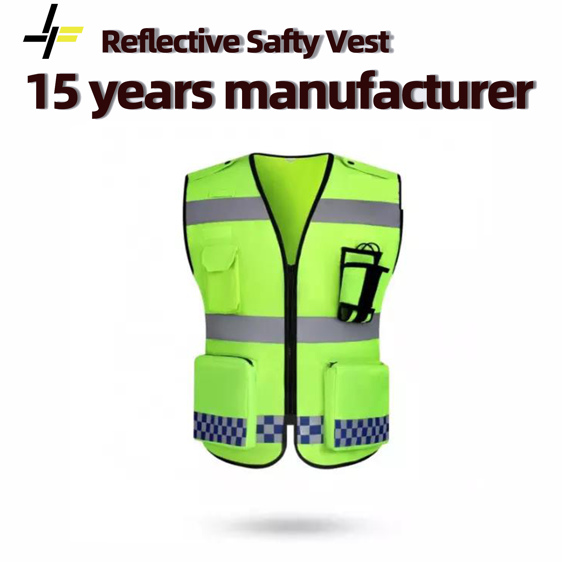 Safety clothing high visibility jacket outdoor high reflective safety clothing road reflective vest can be customized