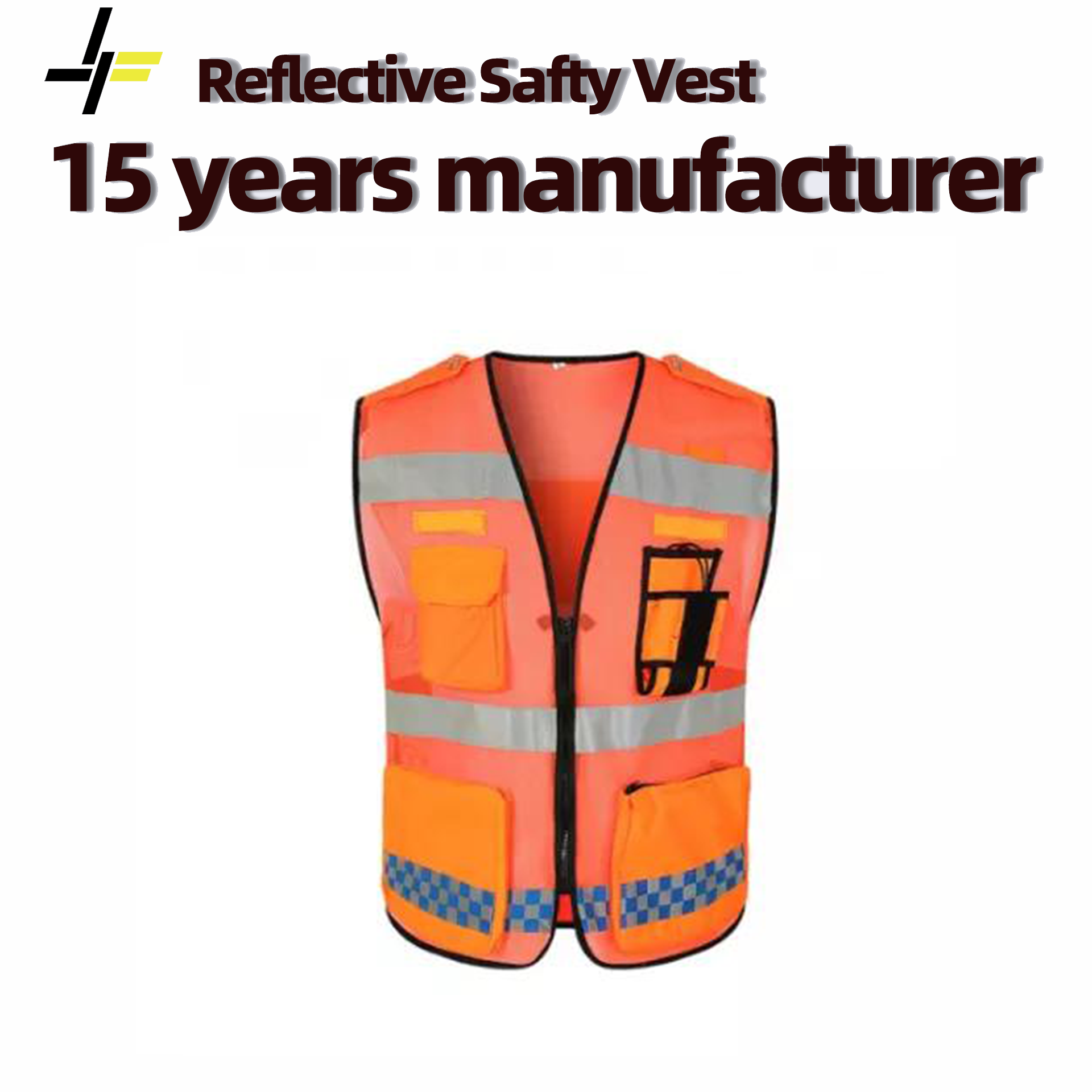 Safety clothing high visibility jacket outdoor high reflective safety clothing road reflective vest can be customized