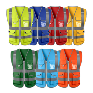 High visibility safety clothing men's reflective vest road safety clothing custom reflective safety jacket