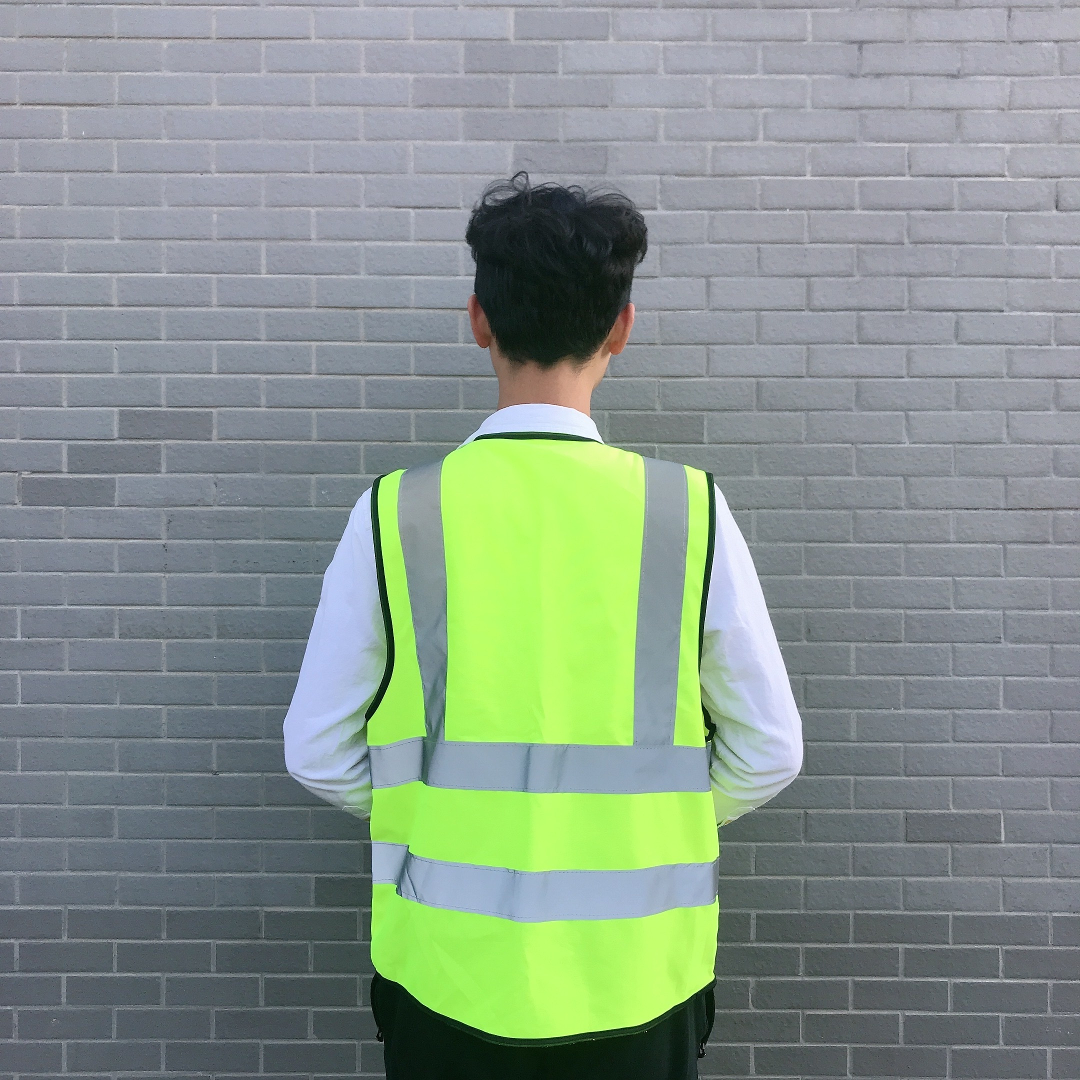 High visibility safety clothing men's reflective vest road safety clothing custom reflective safety jacket