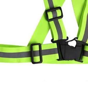 Hot selling Elastic Safety Reflective Jogging Running Adjustable Cross Vest