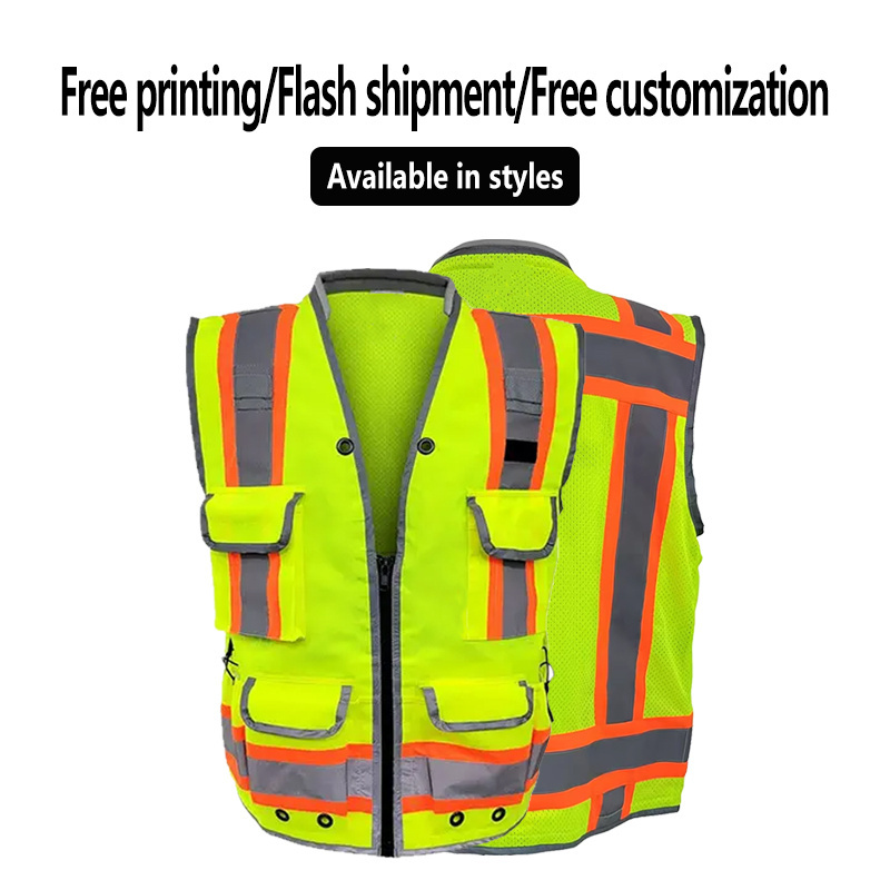 Top Selling Emergency Reflective Vest Mixed Reflective Vest Construction Worker Clothes Safety Suit